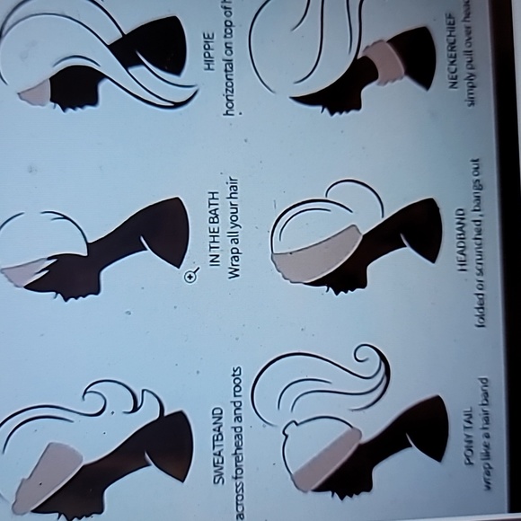 3 Wide Stretch Stay in Place Headbands - Picture 5 of 5